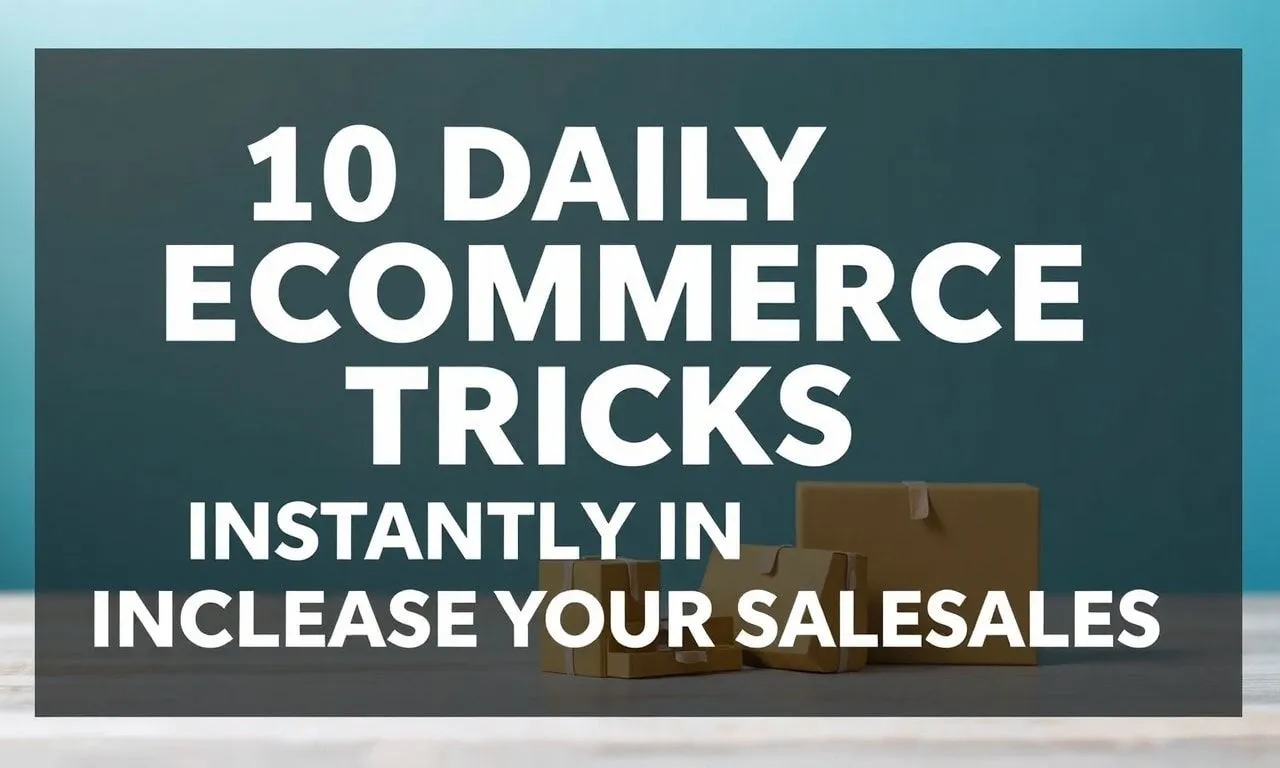 10 Daily Ecommerce Hacks to Boost Your Sales Instantly 10 Daily Ecommerce Tricks to Instantly Increase Your Sales