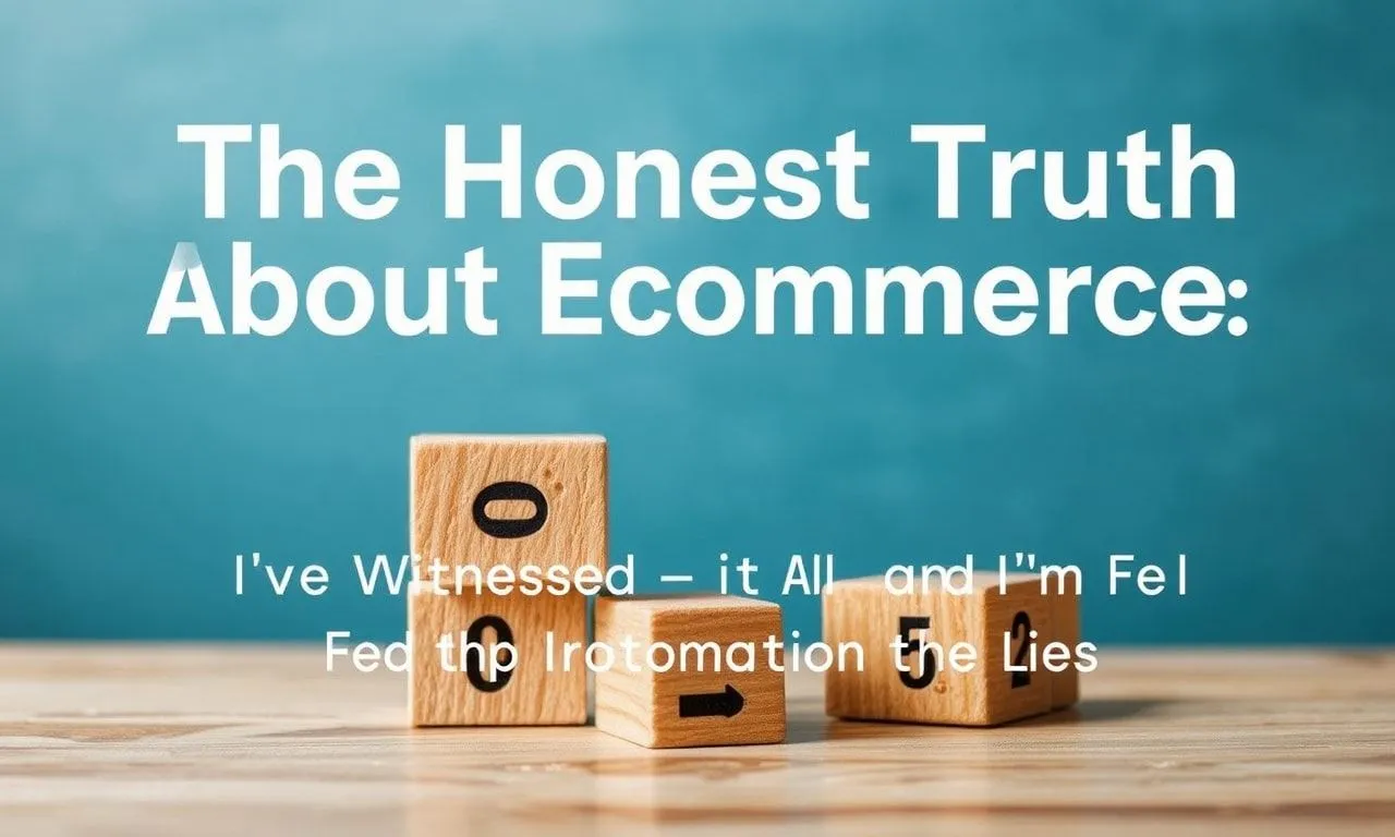 The Honest Truth About Ecommerce: I’ve Seen It All and I’m Tired of the Lies The Honest Truth About Ecommerce: I've Witnessed It All and I'm Fed Up with the Lies