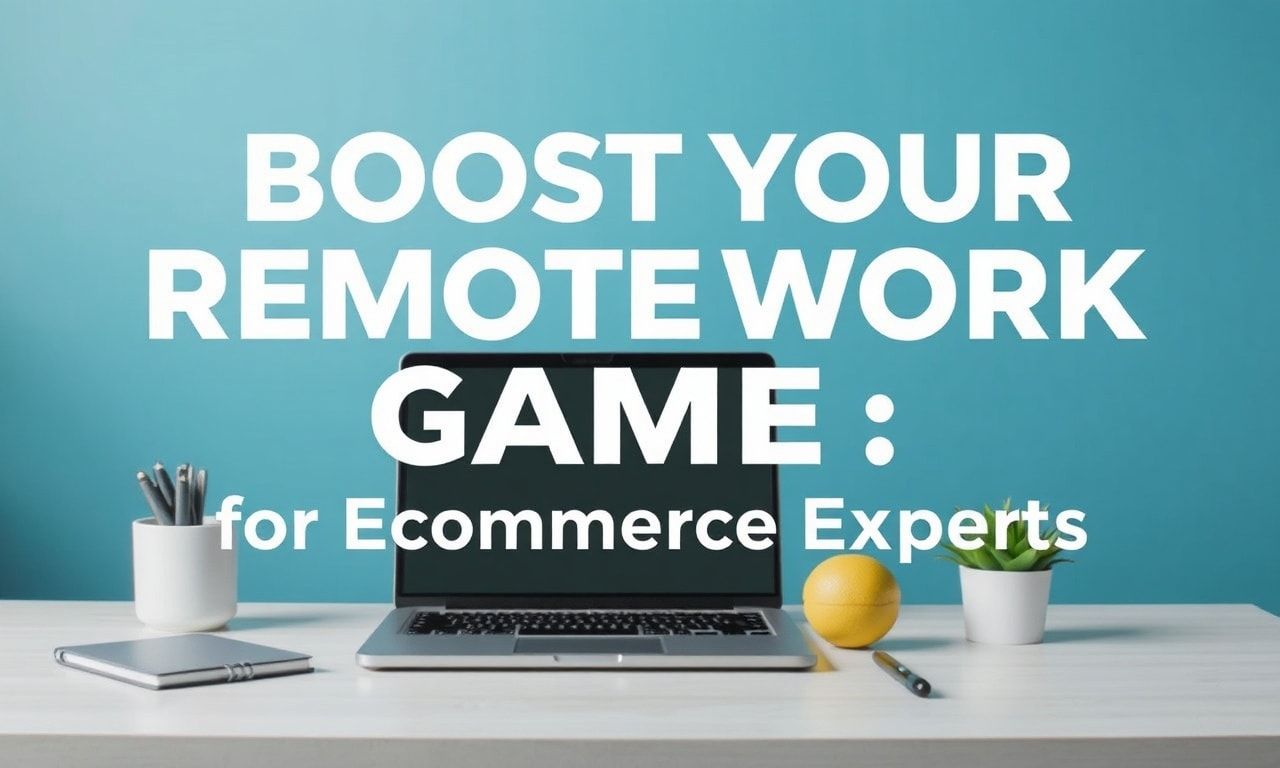 Boost Your Remote Work Game: Productivity Hacks for Ecommerce Pros