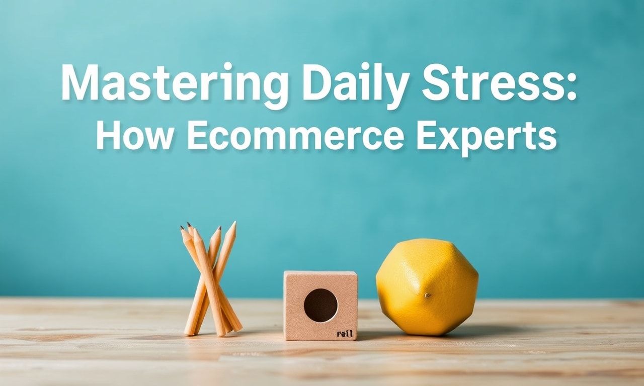 Mastering Daily Stress: How Ecommerce Pros Stay Calm and Focused