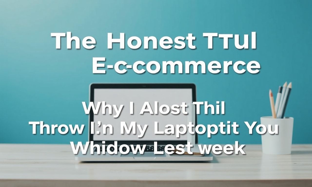 The Honest Truth About Ecommerce: Why I Almost Threw My Laptop Out the Window Last Week